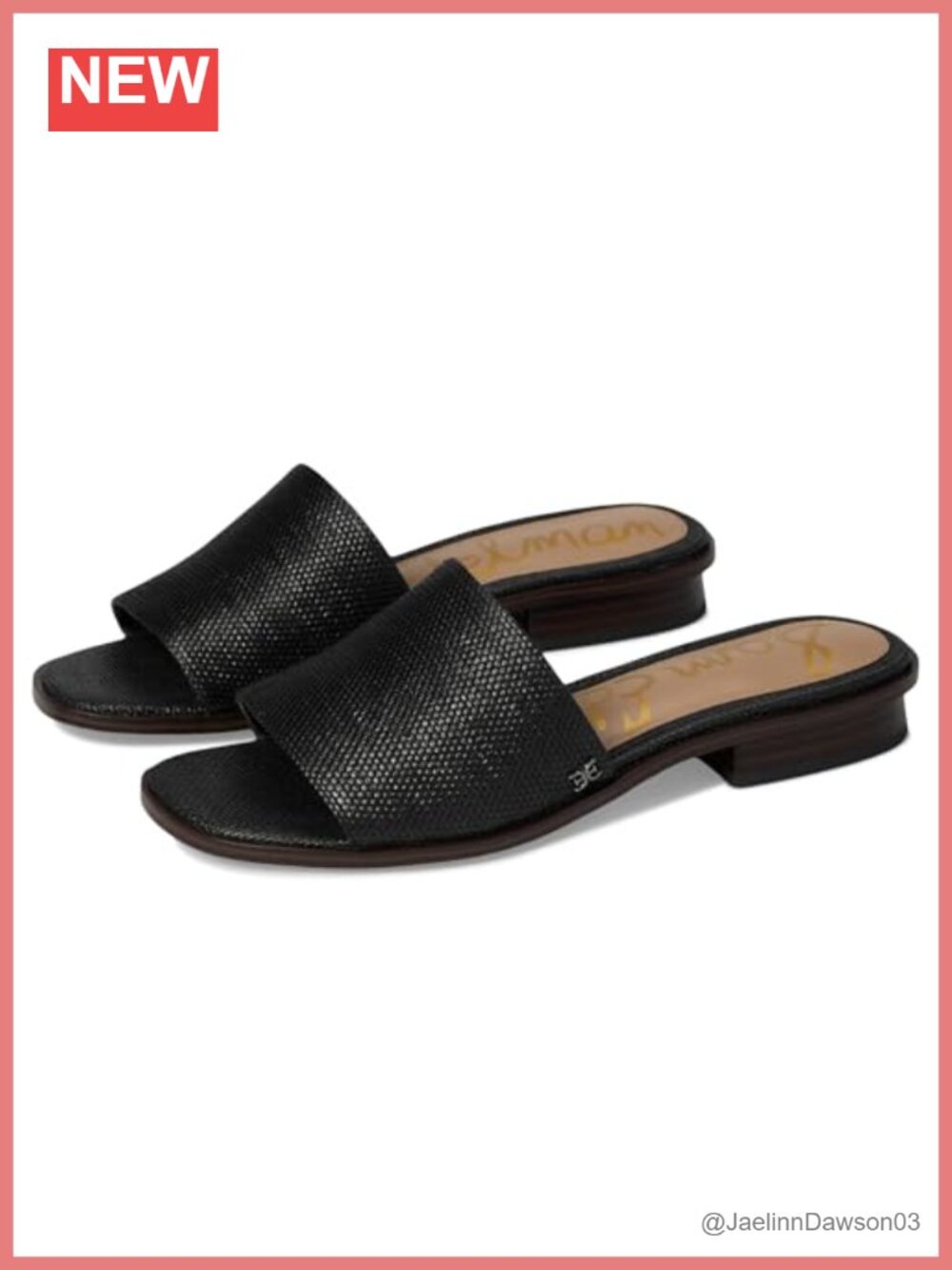 Sam Edelman Sabrina Raffia Block Heel Sandals Slip-On Open Toe